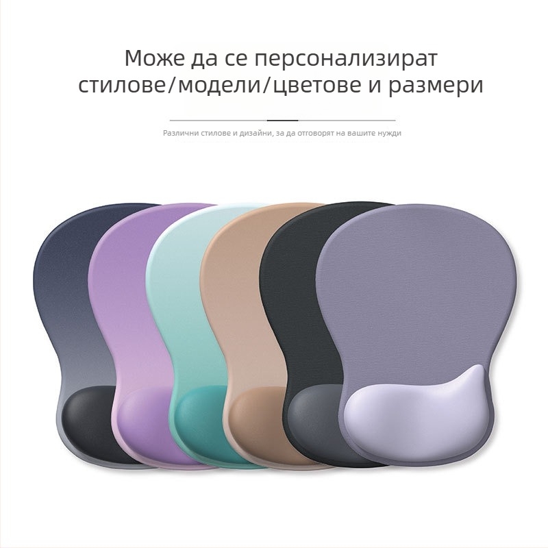 Мишкоподложка за китката от гума — градиентна, дебела, антиплъзгаща, ергономична поддръжка на китката; модел Water style мишкоподложка; материал гума; форма киткова подложка; обработка OEM