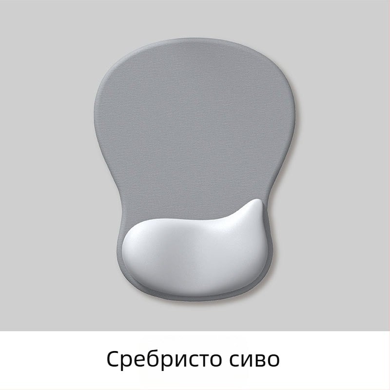 Мишкоподложка за китката от гума — градиентна, дебела, антиплъзгаща, ергономична поддръжка на китката; модел Water style мишкоподложка; материал гума; форма киткова подложка; обработка OEM