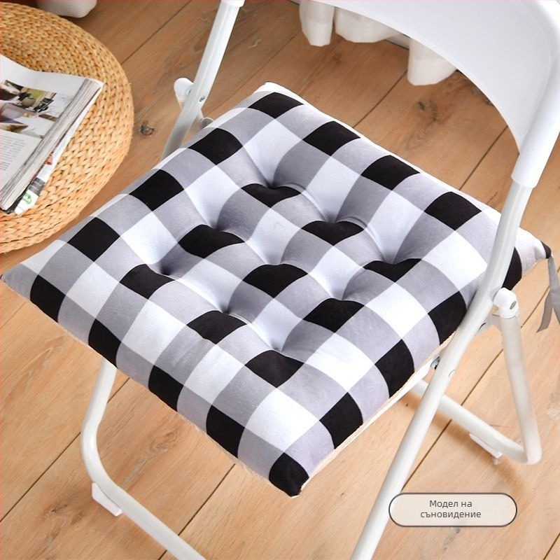 Възглавница за стол, плюшена, пълнител ЕПЕ, графичен анимационен мотив, модерен минималистичен стил, подходяща за всекидневна, спалня, кабинет и офис