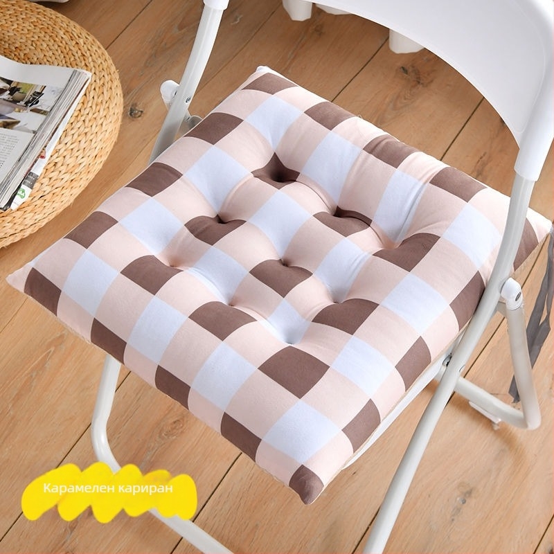 Възглавница за стол, плюшена, пълнител ЕПЕ, графичен анимационен мотив, модерен минималистичен стил, подходяща за всекидневна, спалня, кабинет и офис