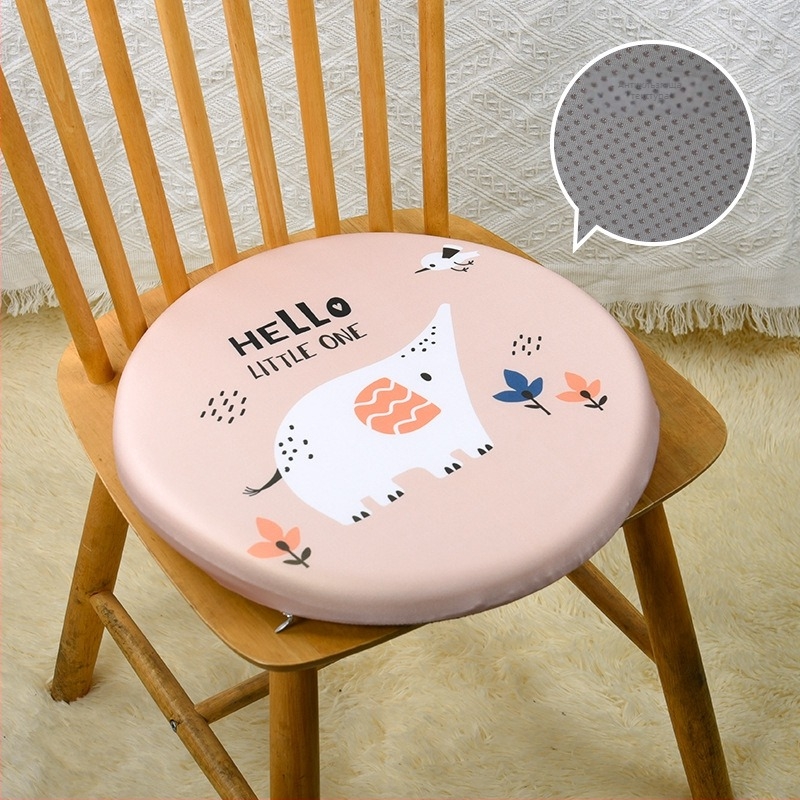 Японски стил кръгъл подложка за стол с мемори пяна, калъф от 100% памук, за офис и класна стая