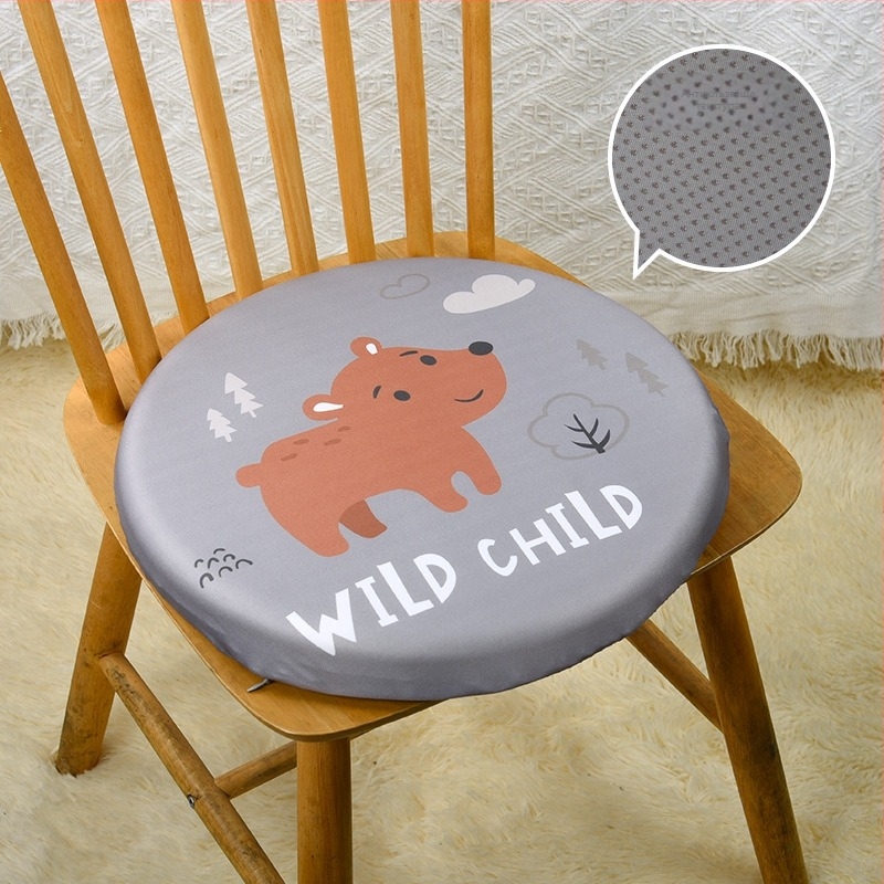 Японски стил кръгъл подложка за стол с мемори пяна, калъф от 100% памук, за офис и класна стая