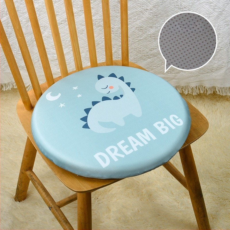 Японски стил кръгъл подложка за стол с мемори пяна, калъф от 100% памук, за офис и класна стая