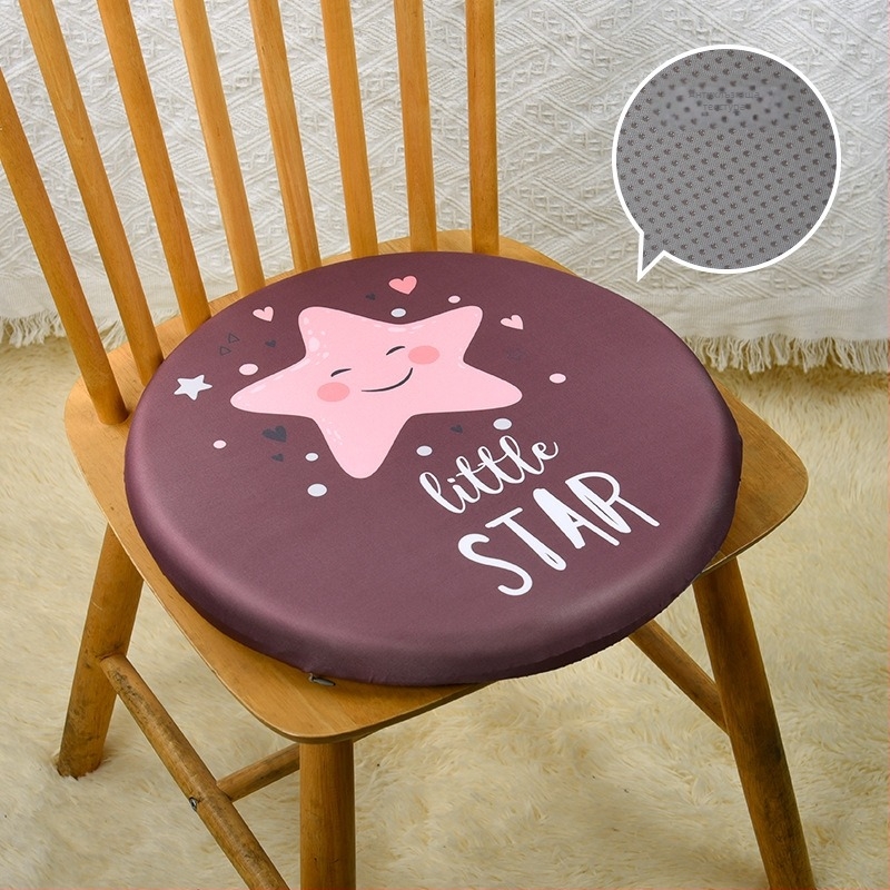 Японски стил кръгъл подложка за стол с мемори пяна, калъф от 100% памук, за офис и класна стая