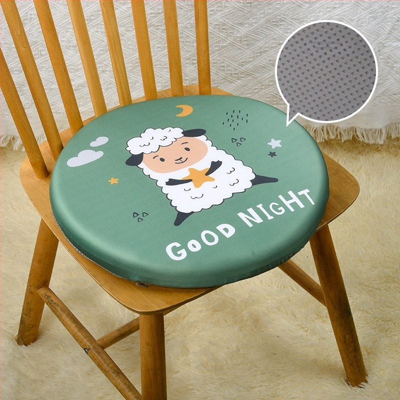 Японски стил кръгъл подложка за стол с мемори пяна, калъф от 100% памук, за офис и класна стая