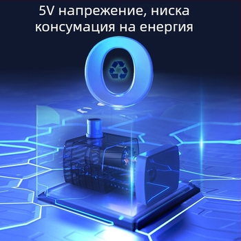 Котешки фонтан за вода с автоматично филтриране и циркулация на водата, сваляема конструкция, ABS+PET, 660 г