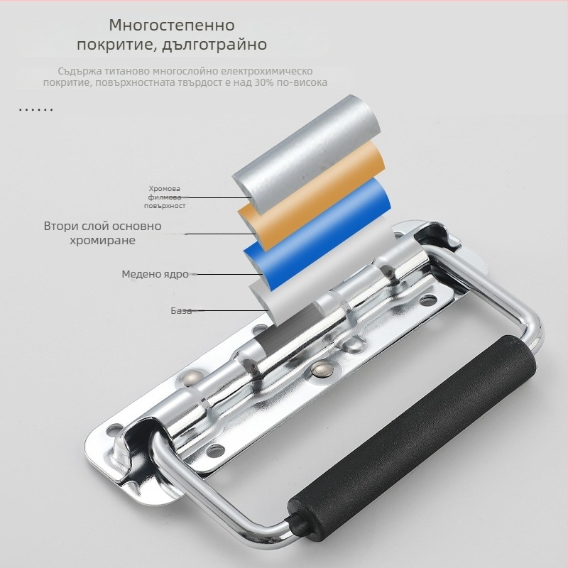 Beronsel 304 неръждаема стомана – сгъваема кутийна дръжка, хромирана