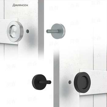 Кръгла дръжка за плъзгащи се врати – карбонова стомана, пластмасово покритие, дръжка за врати