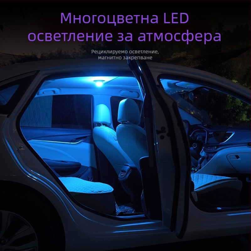 LED таванно осветление за автомобил, безжично вътрешно осветление за четене, магнитно монтиране, универсална съвместимост, LED източник, мощност 3, дълготраен живот