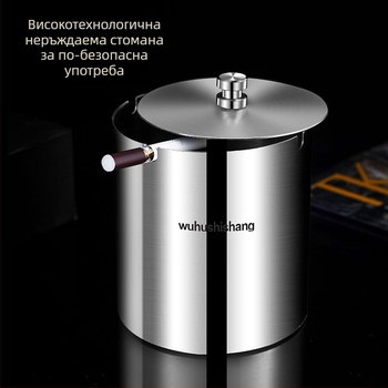 Пепелник от неръждаема стомана със запечатан ветроустойчив капак, удебелен корпус, креативен дизайн, за дом и кола, персонализируем