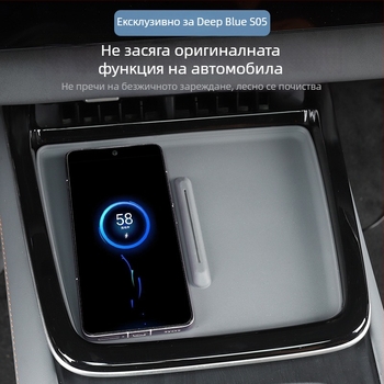 Силиконова антиплъзгаща подложка за безжично зарядно устройство и интериорна модификация, Без персонализация, Марка: Друга