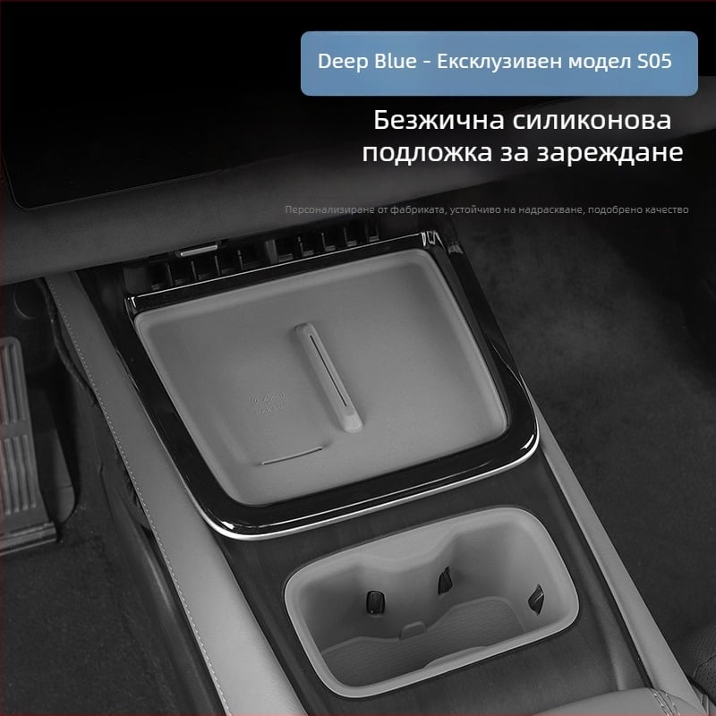 Силиконова антиплъзгаща подложка за безжично зарядно устройство и интериорна модификация, Без персонализация, Марка: Друга