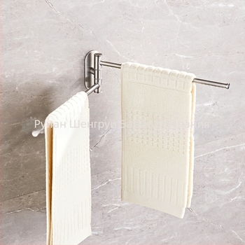 Стойка за кърпи без пробиване от 304 неръждаема стомана за баня, въртяща се държач и 2–4 слоя за съхранение