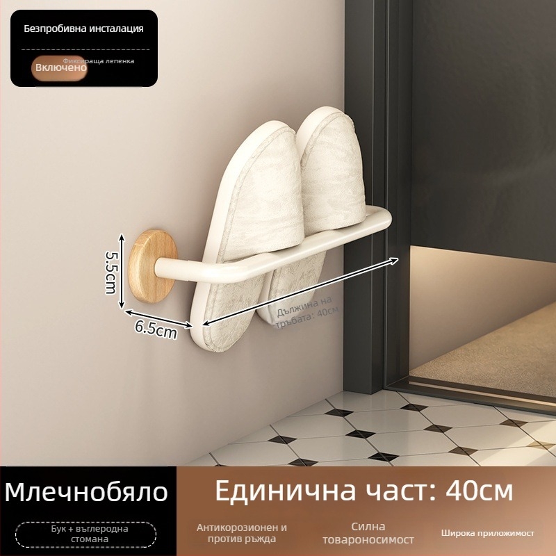 Държач за кърпи от неръждаема стомана, 5 кг товар, 1 слой, водоустойчиво покритие с дървен восък и масло, стил лукс