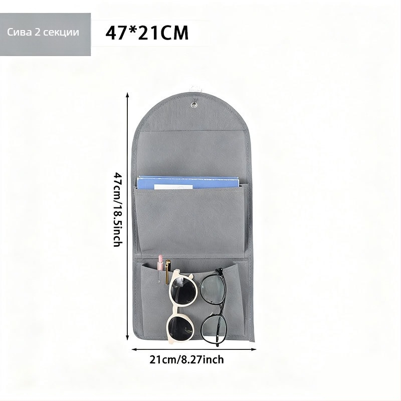 Стенно монтирана подвесна торба за гардероб, нетъкан текстил, мултифункционален спален организатор, подходящ за CD-та, списания и пощенски картички, модел за врата