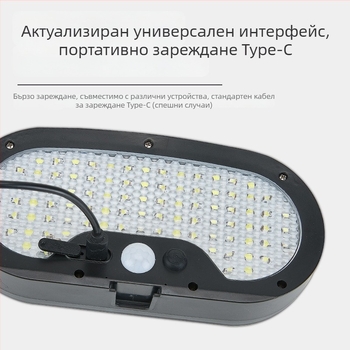 Соларни външни LED светлини за двор с датчик за движение и клип за ограда — IP65, 3.6V, 6–12 ч работа