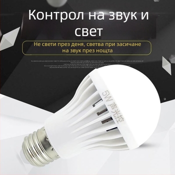 LED таванно осветление със радарен сензор за движение и управление чрез звук, 120 V, Ali smart, FCC-B, подходящо за балкон и коридор