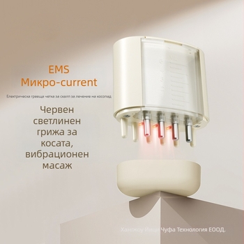 Апликатор за масаж на скалп с глава от топчета за етерично масло, модел SY01, 180 g, облекчава сърбежа и успокоява скалпа, подходящ за четири сезона