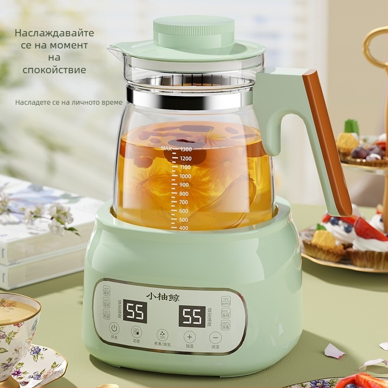 Стъклен електрически чайник за бебешко мляко – термостатичен контрол, управление с докосване, напълно автоматично загряване на млякото, дисплей и функция поддържане на температурата