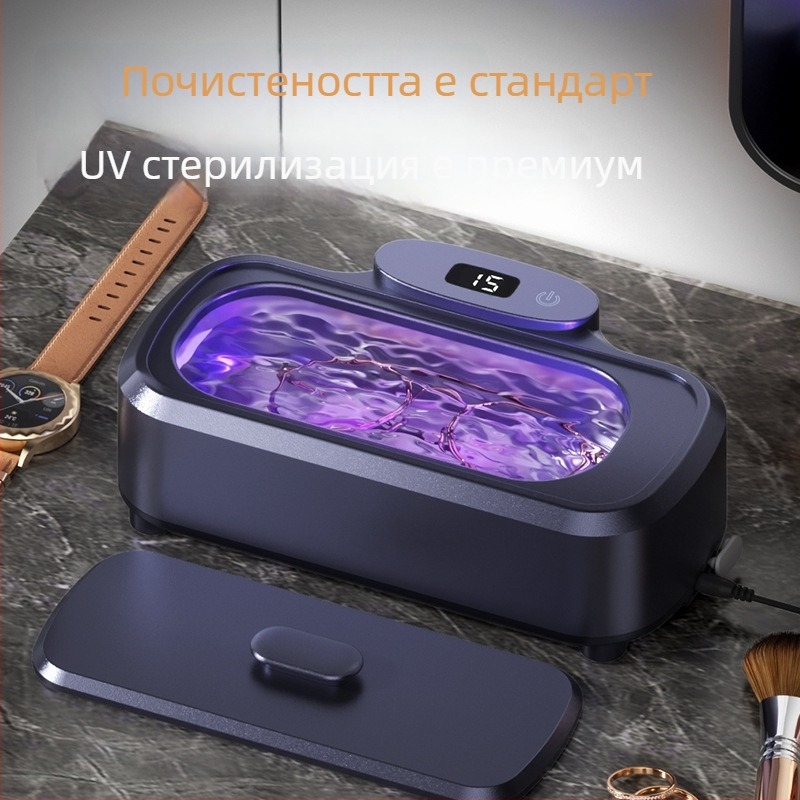 Ултразвукова машина за почистване на очила, брекети и бижута – 12V, 15W, 301–500 ml, ABS база, механичен режим