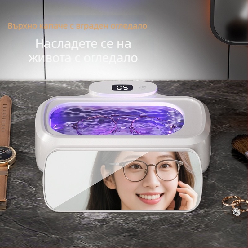 Ултразвукова машина за почистване на очила, брекети и бижута – 12V, 15W, 301–500 ml, ABS база, механичен режим