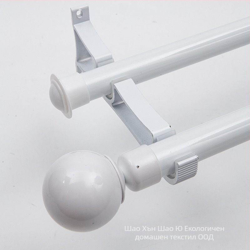 Комплект завесни пръти: римска пръчка, единичен и двоен прът, алуминиеви скоби, модерен минималистичен стил, персонализируем