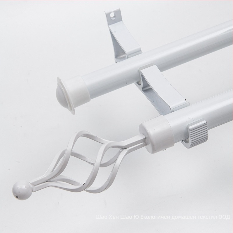 Комплект завесни пръти: римска пръчка, единичен и двоен прът, алуминиеви скоби, модерен минималистичен стил, персонализируем