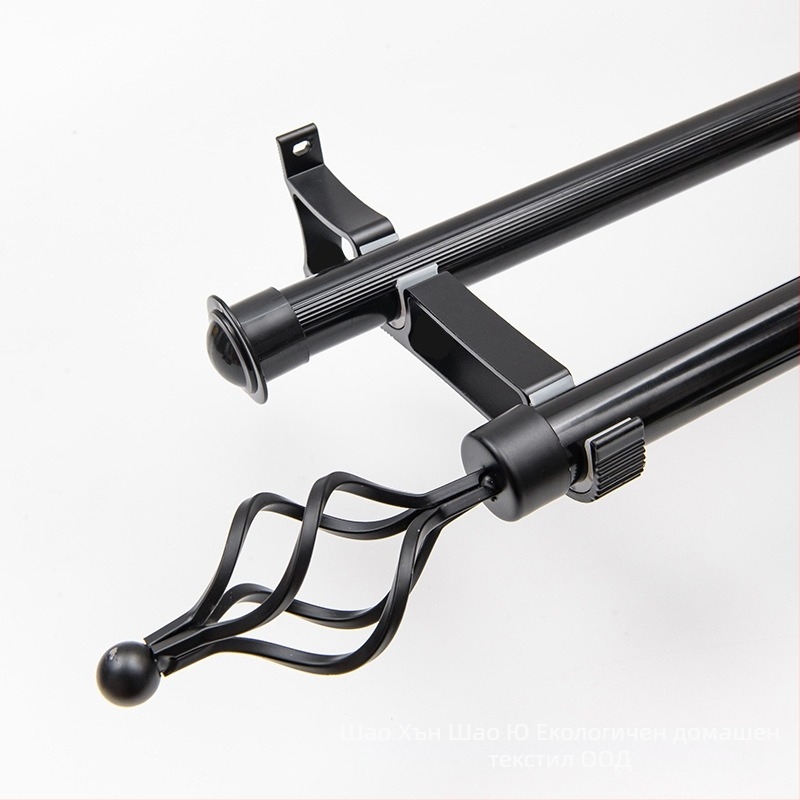 Комплект завесни пръти: римска пръчка, единичен и двоен прът, алуминиеви скоби, модерен минималистичен стил, персонализируем