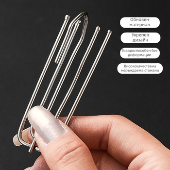 Завесна кука S-образна — железна, модерен минималистичен стил, аксесоари за завеси