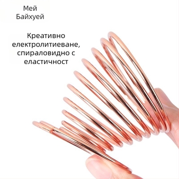 Държач за пухчета за пудра и поставка за гъби за грим – Карбонова стомана, 0.062 кг, Maybewei, Метална жична конструкция
