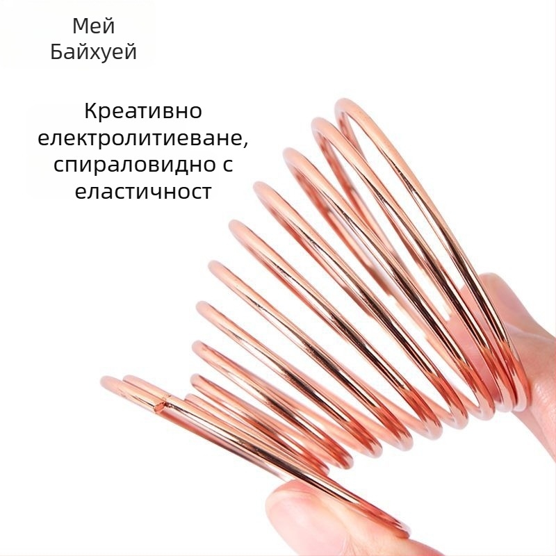 Държач за пухчета за пудра и поставка за гъби за грим – Карбонова стомана, 0.062 кг, Maybewei, Метална жична конструкция
