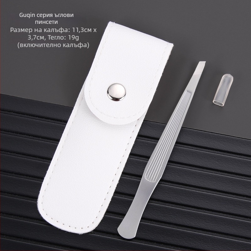 Щипка за вежди от неръждаема стомана – пинсета за вежди, прецизна форма на вежди