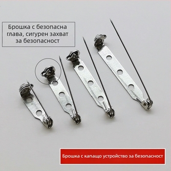 Корсажна игла, метална, стил модерен и минималистичен (Материал: Железо; Занаят: Електроплакиране; Приложение: Облекло)