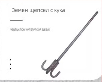 Huilin анкерни болтове за кранове: форми 7 и 9, L-образни, M2416 вградени винтове; Q235 въглеродна стомана; 12.9 клас; Международен стандарт; Клас A