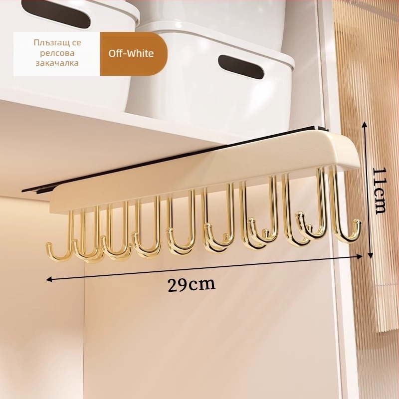 Закачалка за дрехи от масивно дърво — мултифункционален органайзер за дрехи, шалове и чорапи; модерен стил; подходяща за дрехи, панталони и вратовръзки