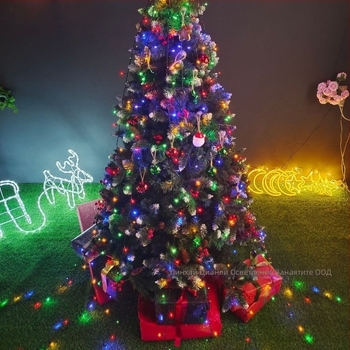 Гирлянда с форма на дърво за вътрешна и външна употреба, IP44 защита, 1500 lm, 4,5 V вход, PVC корпус