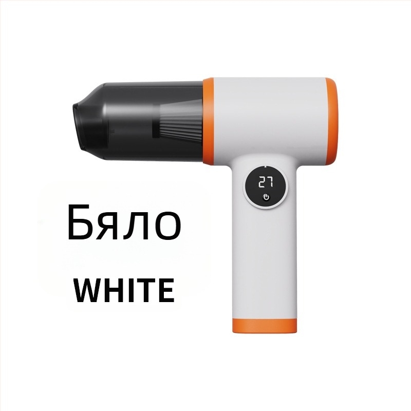 Прахосмукачка за кола, ръчна, USB захранване, вградена батерия 1001–1600 mAh, всмукване 4100–5000 Pa, време за работа 1–3 ч, напрежение ≤36V