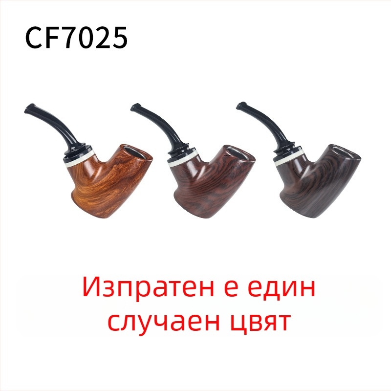 Changfeng CF7025 преносима извита лула за тютюн от смола с филтър