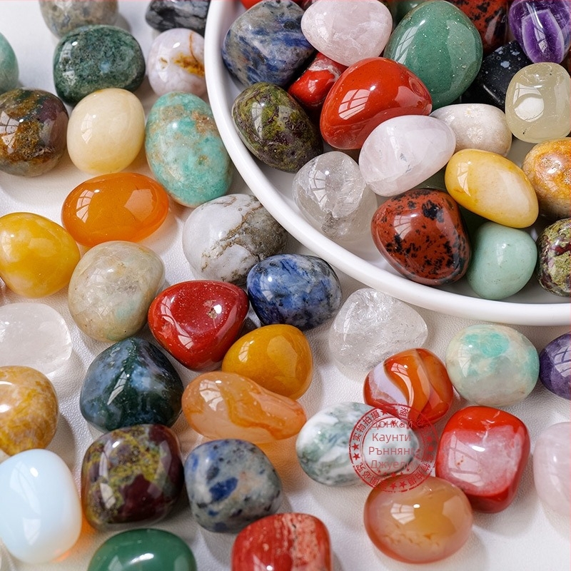 Runyangshi кристален суров камък – естествен кристал, модерен минимализъм, готов за подарък, PP опаковка