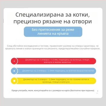 Ножици за нокти за котки и кучета — безопасни за начинаещи, антицарап защита.