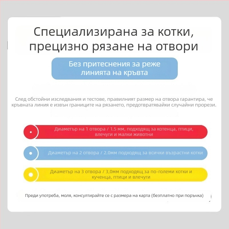 Ножици за нокти за котки и кучета — безопасни за начинаещи, антицарап защита.
