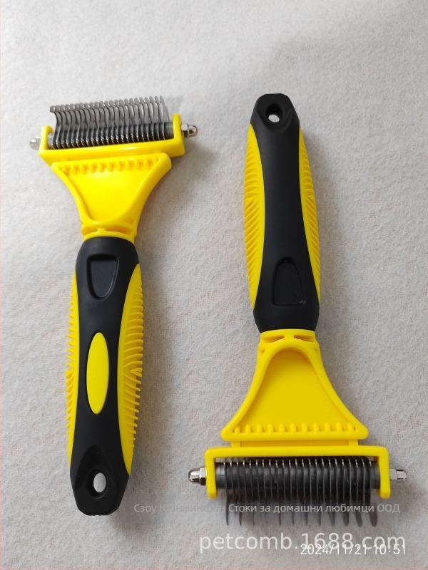 Гребен за домашни любимци за кучета и котки – ABS, TPR и желязо