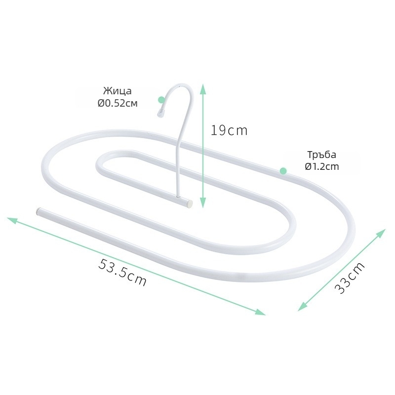 Висящ сушилен за дрехи – железна овална рамка, модерен минималистичен стил, за външна употреба, модел 107600/107599/108347