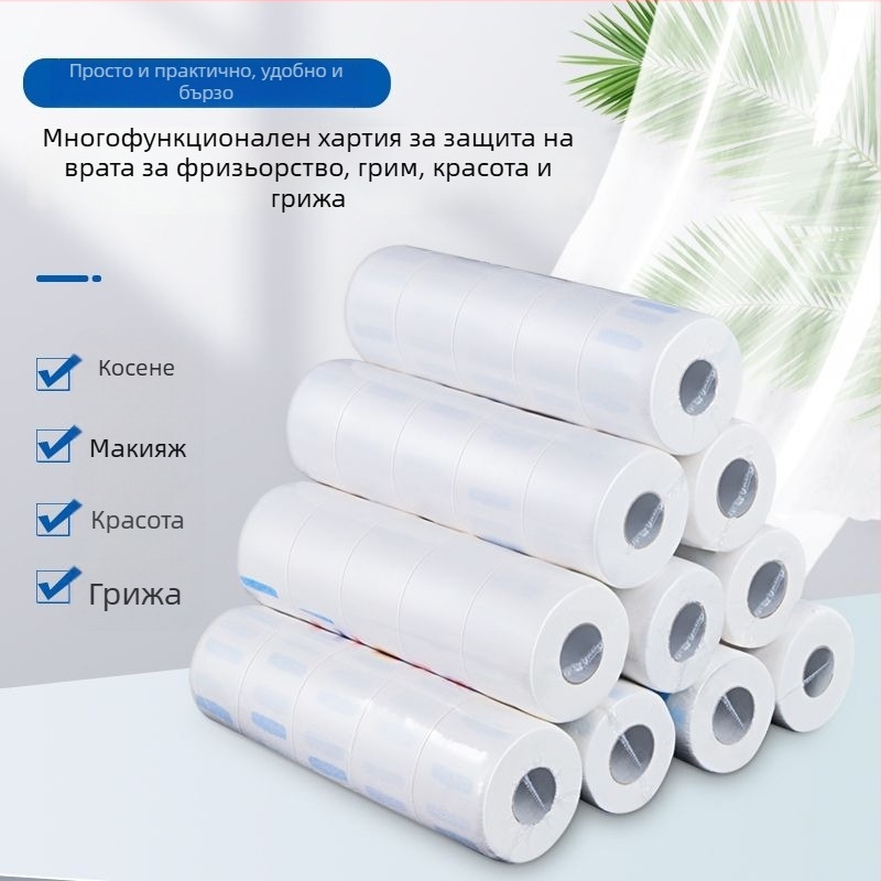 Еднократно хартия за шия за фризьорски салон – водоустойчива, удебелена защита за подстригване, за салон и домашна употреба