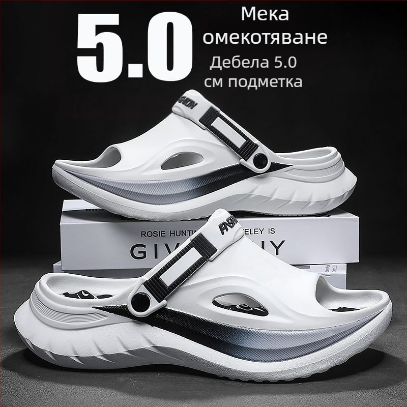 Мъжки EVA сандали, Casual, лято 2025, противохлъзващи и износоустойчиви, EVA горна част и EVA подметка, възрастова група 18–40