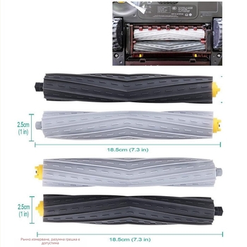 Catchwell Аксесоари за iRobot робот-прахосмукачка: главна четка за серии 8 и 9, гумена четка 800, ролкова четка 900, модел H-V6-059