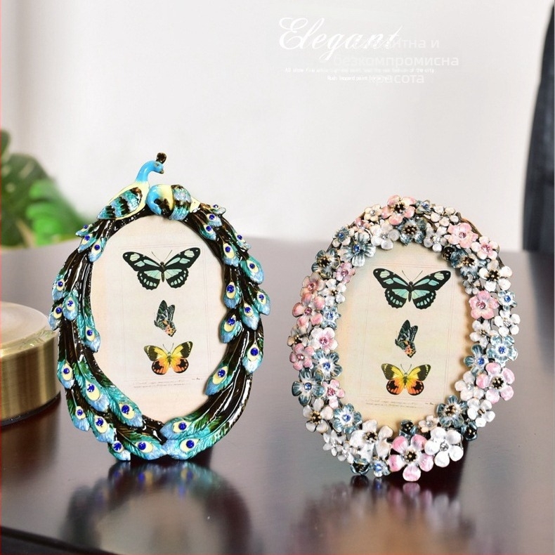 Фоторамка - ретро метална сплав, креативен дизайн за домашно обзавеждане, опаковано в картон, марка Product See