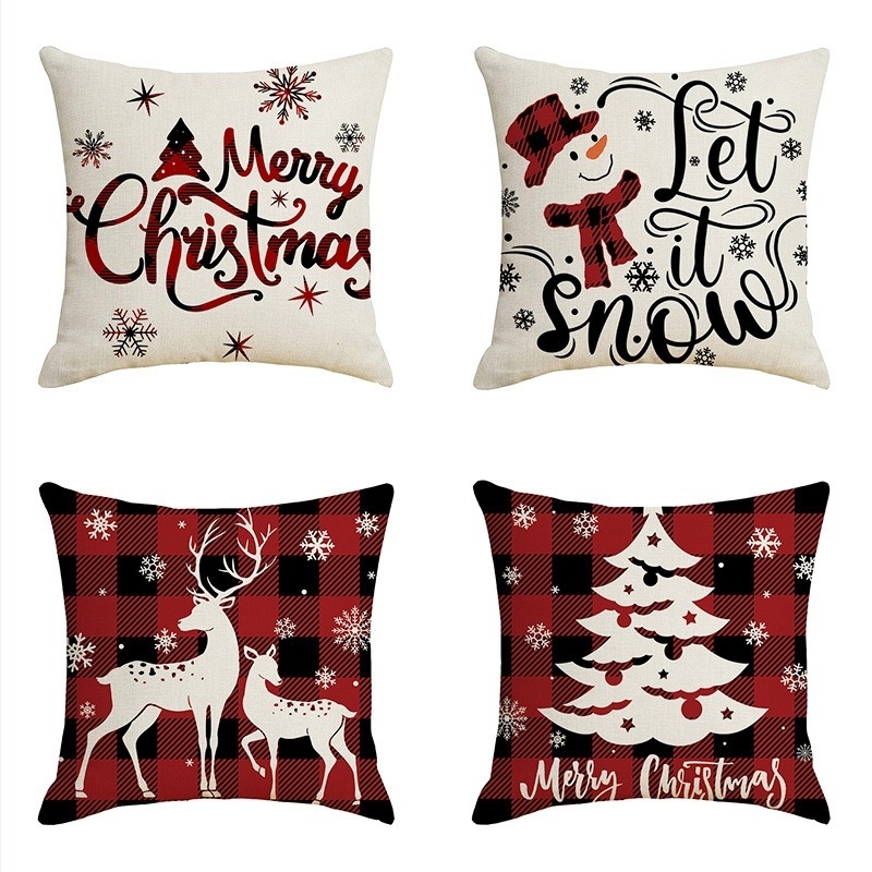 Калъф за възглавница - памук и лен, модерен минимализъм, бродерия, ресни, печат, модел 20414053978, пълнеж PP памук