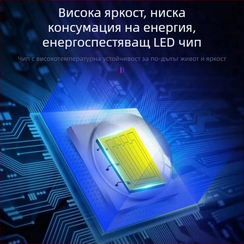 Презареждащ се фенер със слънчево захранване и ръчно задвижване, 20W, 800 mAh, обхват 200-500 м
