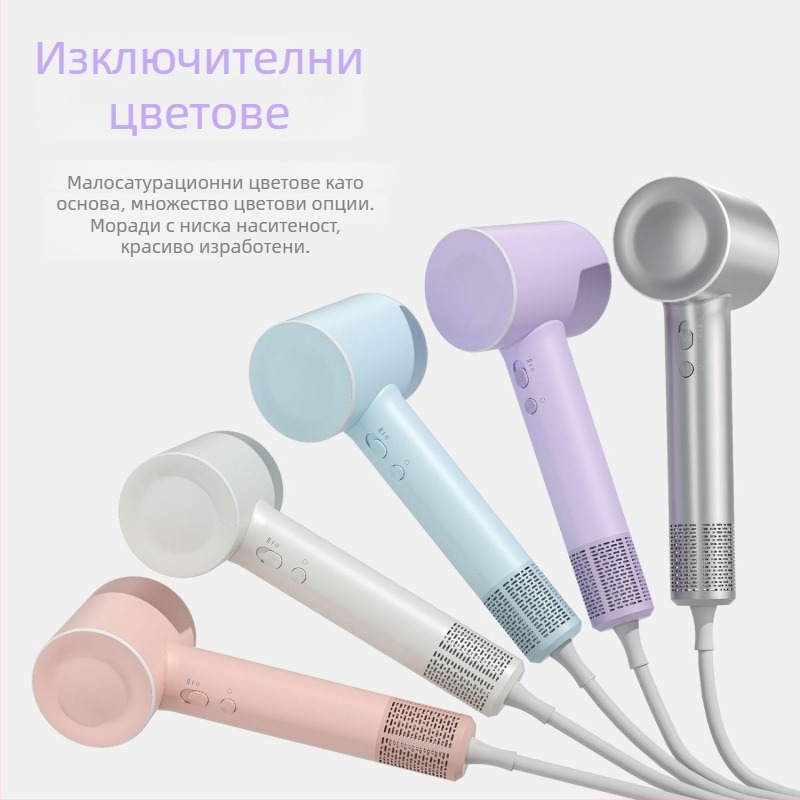 Фен за коса без лопатки, отрицателни йони, 1600W, безчетков мотор, 220V